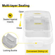 Load image into Gallery viewer, Amocart 80L Rice Kitchen Container Ingredient Storage Bin with Wheel &amp; Scoop PP+PC for Home Storing Rice Flour Corn Soybeans
