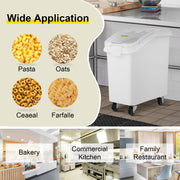 Load image into Gallery viewer, Amocart 80L Rice Kitchen Container Ingredient Storage Bin with Wheel &amp; Scoop PP+PC for Home Storing Rice Flour Corn Soybeans
