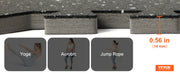 Load image into Gallery viewer, SucceBuy 25/12/6 PCS 1/2 in Thick Gym Floor Mats EVA Foam &amp; Rubber Top Interlocking Workout Floor Mats Waterproof Exercise Mats

