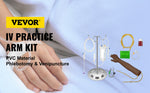 Amocart Intravenous Practice Arm Kit PVC High Simulation Nurse Blood Drawing Practice Injection Model Arms Medical Kit School