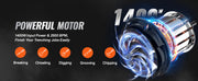 Load image into Gallery viewer, Amocart 1400W Demolition Jack Hammer Electric Jackhammer Heavy Duty 2900 BPM Concrete Breaker 2pcs Chisels Bits Chipping
