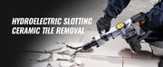 Bild in Galerie-Viewer laden, Amocart Electric Heavy Demolition Jack Hammer 1400W 2pcs Chisels Bits Chipping with Case 2900 BPM Concrete Breaker Gloves Black
