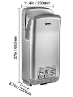 Amocart Hand Dryer Machinery Automatic High-speed Jet Double-sided Secure Robust Material Blade for Washroom Multicolor