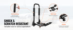 Amocart Kayak Roof Rack 2 Pairs J-Bar Soft Roof Rack Quick Folding Top Mount Tie Down Carrier for Surf Board Canoe Ski Board
