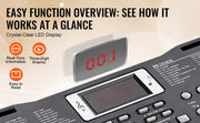 Charger l'image dans la visionneuse de galerie, Amocart 61 Key Digital Keyboard Piano Electric Portable Piano 200 Tones 200 Rhythms or 600 Tones 500 Rhythms for Beginner Use
