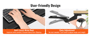 Load image into Gallery viewer, SucceBuy Keyboard Tray under Desk Adjustable Height &amp; Angle Keyboard Tray Slide out &amp; Holder for Typing in Home and Office Work

