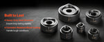 Amocart 10/15 Ton Knockout Punch Set 1/2in to 2 or 4in KO Tools Kit W/6 Dies for Electrical Control Cabinets Switch Cabinets