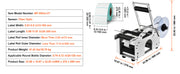 Bild in Galerie-Viewer laden, SucceBuy Manual Round Bottle Labeling Machine 15-20pcs/min Adjustable Labeler for Bottles Dia 0.78-4.72 in (with Pressing Bar)
