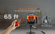 Bild in Galerie-Viewer laden, SucceBuy Laser Level 360 Degree Self Leveling Red Cross Line Laser 5 Rotation Speeds &amp; 4 Scanning Angles Adjustment  Waterproof
