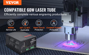 Load image into Gallery viewer, Amocart CO2 Laser Power Supply for 40W/60W/80W/100W/150W Laser Tube US 110V Compatible for Multi-brand Laser Engravers, Cutters
