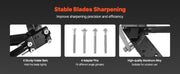 Load image into Gallery viewer, SucceBuy Lawn Mower Blade Sharpener Balancer 15° - 45° Adjustable Lawnmower Blade Sharpening Tool Compatible with Angle Grinders
