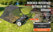 Load image into Gallery viewer, SucceBuy 52-inch Lawn Sweeper Tow Behind 26cu.ft. Large Pull Behind Heavy Duty Leaf Grass Collector for Picking Up Debris Grass

