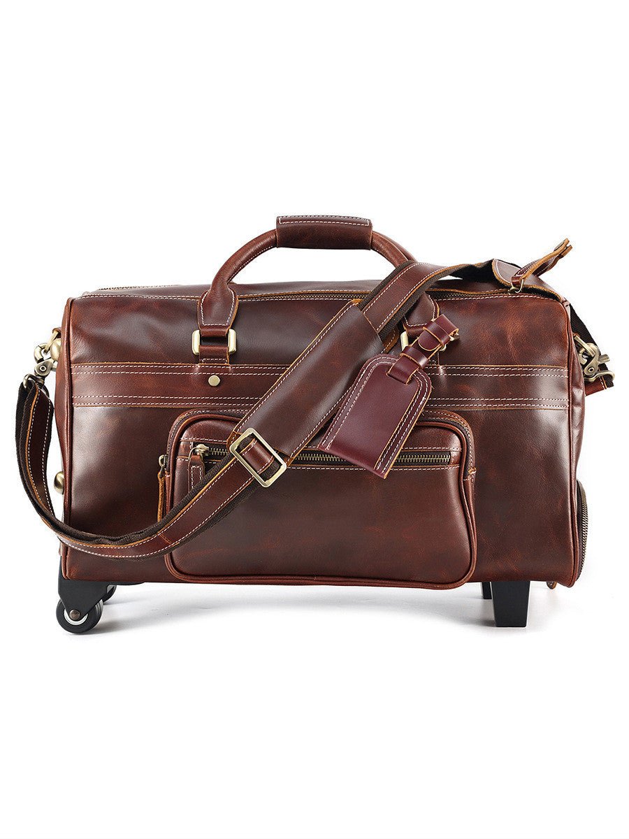 Leather Retro Portable Travel Bag For Men - AMOCARTe2c72b3c66b59805608f14a84d15078d