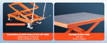 Amocart Hydraulic Lift Table 500lbs Capacity 47.2" Lifting Height Double Scissor Lift Table Cart with Wheels for Transportation