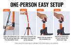 Amocart Laser Level Tripod 1/4"-20 & 5/8"-11 Thread Mount 40.94-133.85in Height Adjustment with Level Bubble & Heavy-duty Stand