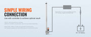 Bild in Galerie-Viewer laden, Amocart 12V Linear Actuator 3000N 500mm Waterproof IP65 Linear Motor 0.19"/s Linear Actuator with Mounting Bracket for Outdoor
