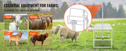 Bild in Galerie-Viewer laden, Amocart Goat Sheep Stand 51x23in Livestock Stand Metal Livestock Milking and Shearing Stand 21" to 33" Adjustable Height White
