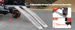 Amocart 1000lbs Steel Ramps 2Pcs Ramps with Wider Ramp Surface Universal Stable Loading Ramp with Handles Fit for ATV UTV Motor