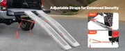 Load image into Gallery viewer, SucceBuy 1000lbs Steel Ramps 2Pcs Ramps with Wider Ramp Surface Universal Stable Loading Ramp with Handles Fit for ATV UTV Motor

