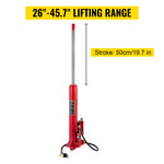 Amocart Hydraulic/Pneumatic Long Ram Jack 8 Tons/17363 lbs Capacity with Single Piston Pump & Clevis Base Manual Cherry Picker