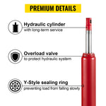 Amocart Hydraulic Jack 3/4/8/12 Ton Car Hydraulic Long Ram Jack Manual Engine Lift Hoist Cherry Picker Mechanical Workshop Tool