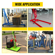 Bild in Galerie-Viewer laden, SucceBuy Hydraulic/Pneumatic Long Ram Jack 8 Tons/17363 lbs Capacity with Single Piston Pump &amp; Clevis Base Manual Cherry Picker
