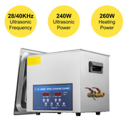 Load image into Gallery viewer, SucceBuy 10L 30L Ultrasonic Cleaner 28/40khz Dual Frequency Digital Portable Washing Machine Ultrasound Cleaner Home Appliance
