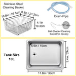 SucceBuy 10L 30L Ultrasonic Cleaner 28/40khz Dual Frequency Digital Portable Washing Machine Ultrasound Cleaner Home Appliance