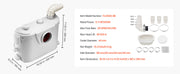 Load image into Gallery viewer, SucceBuy Macerator Pump 500W/700W/900W/1200W Waste Water Disposal Upflush Machine for Toilet, Basement, Shower, Laundry, Bathtub
