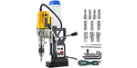SucceBuy 1100W Magnetic Drill Press 7/12 Bits 40mm Electric Mag Bench Tapping Drilling Rig Machine