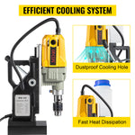 SucceBuy 1100W Magnetic Drill Press 7/12 Bits 40mm Electric Mag Bench Tapping Drilling Rig Machine