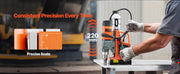 Load image into Gallery viewer, SucceBuy 11PCs Magnetic Drill Motor 1.6 in 1450W Boring Diameter 850RPM Speed 2810 lbf Portable Electric Mag Drill Press

