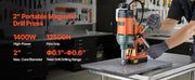 Load image into Gallery viewer, Amocart Magnetic Drill Press Portable Mag Drill Press Adjustable Speed for Metal Surface Industrial and Home Improvement Orange
