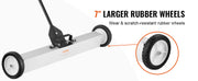 Bild in Galerie-Viewer laden, SucceBuy Rolling Magnetic Sweeper with Wheels Push-Type Magnetic Pick Up Sweeper Large Magnet Pickup Lawn Telescoping Sweeper
