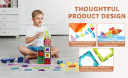 Bild in Galerie-Viewer laden, SucceBuy 121PCS Magnetic Building Blocks Set Construction Puzzle Magnetic Sheet Tiles Boys Girls Children Montessori Toys Gifts
