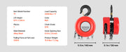 Load image into Gallery viewer, SucceBuy 1T/2T Hand Chain Hoist Manual Chain Block with 8/10/20 ft Lifting Height Pulley Hoist for Garage Warehouse Machinery
