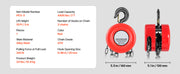 Charger l'image dans la visionneuse de galerie, Amocart 1T/2T Hand Chain Hoist Manual Chain Block with 8/10/20 ft Lifting Height Pulley Hoist for Garage Warehouse Machinery
