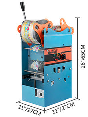 Load image into Gallery viewer, SucceBuy Manual Cup Sealer Machine 300-500 Cup/h with Heating Technology Boba Tea Cup Sealing Machine for 90/95mm Cup Diameter

