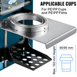SucceBuy Manual Cup Sealer Machine 300-500 Cup/h with Heating Technology Boba Tea Cup Sealing Machine for 90/95mm Cup Diameter