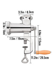 Bild in Galerie-Viewer laden, SucceBuy Manual Meat Grinder 304 Stainless Steel Hand Meat Grinder with Steel Table Clamp Meat Mincer Sausage Maker
