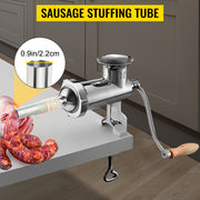 Bild in Galerie-Viewer laden, SucceBuy Manual Meat Grinder 304 Stainless Steel Hand Meat Grinder with Steel Table Clamp Meat Mincer Sausage Maker
