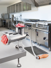 Bild in Galerie-Viewer laden, SucceBuy Manual Meat Grinder 304 Stainless Steel Hand Meat Grinder with Steel Table Clamp Meat Mincer Sausage Maker
