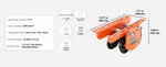 SucceBuy Electric Hoist Manual Trolley 0.5/1 Ton Capacity for PA200 PA250 PA300 PA400 PA500 Push Beam Trolley with Dual Wheels