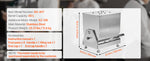 Amocart Manual Meat Mixer 80L Tilt Tank Processing Equipment(Mixing Max 80LBS) Stainless Steel Mixer w/ Lid Handle Gear Reducer