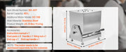 Charger l'image dans la visionneuse de galerie, Amocart Manual Meat Mixer 80L Tilt Tank Processing Equipment(Mixing Max 80LBS) Stainless Steel Mixer w/ Lid Handle Gear Reducer
