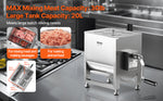 SucceBuy 10 20 30 40L Manual Meat Mixer Fixed Tank Meat Processing Equipment Sausage Mixer Machine with Lid Handle Gear Reducer