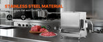 Amocart Manual Meat Mixer 80L Tilt Tank Processing Equipment(Mixing Max 80LBS) Stainless Steel Mixer w/ Lid Handle Gear Reducer