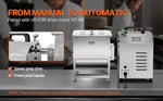 SucceBuy 10 20 30 40L Manual Meat Mixer Fixed Tank Meat Processing Equipment Sausage Mixer Machine with Lid Handle Gear Reducer