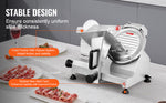Amocart Meat Slicer 8/10inch Carbon Steel Blade Electric Deli Food Slicer Adjustable Thickness Commercial Home Cut Meat Cheese