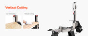Load image into Gallery viewer, SucceBuy 4 in x 6 in Metal Horizontal Band Saw Rectangular Cutting Capacity with 550W Motor, Variable Speed, for Metal Wood Work
